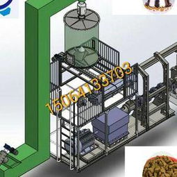 供应95美腾三维狗粮生产线现代宠物食品设备 机械工程品质保证